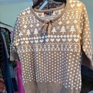 Retro Style Hell Bunny Short Sweater w/ Front Keyhole & Bow